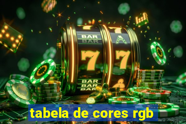 tabela de cores rgb